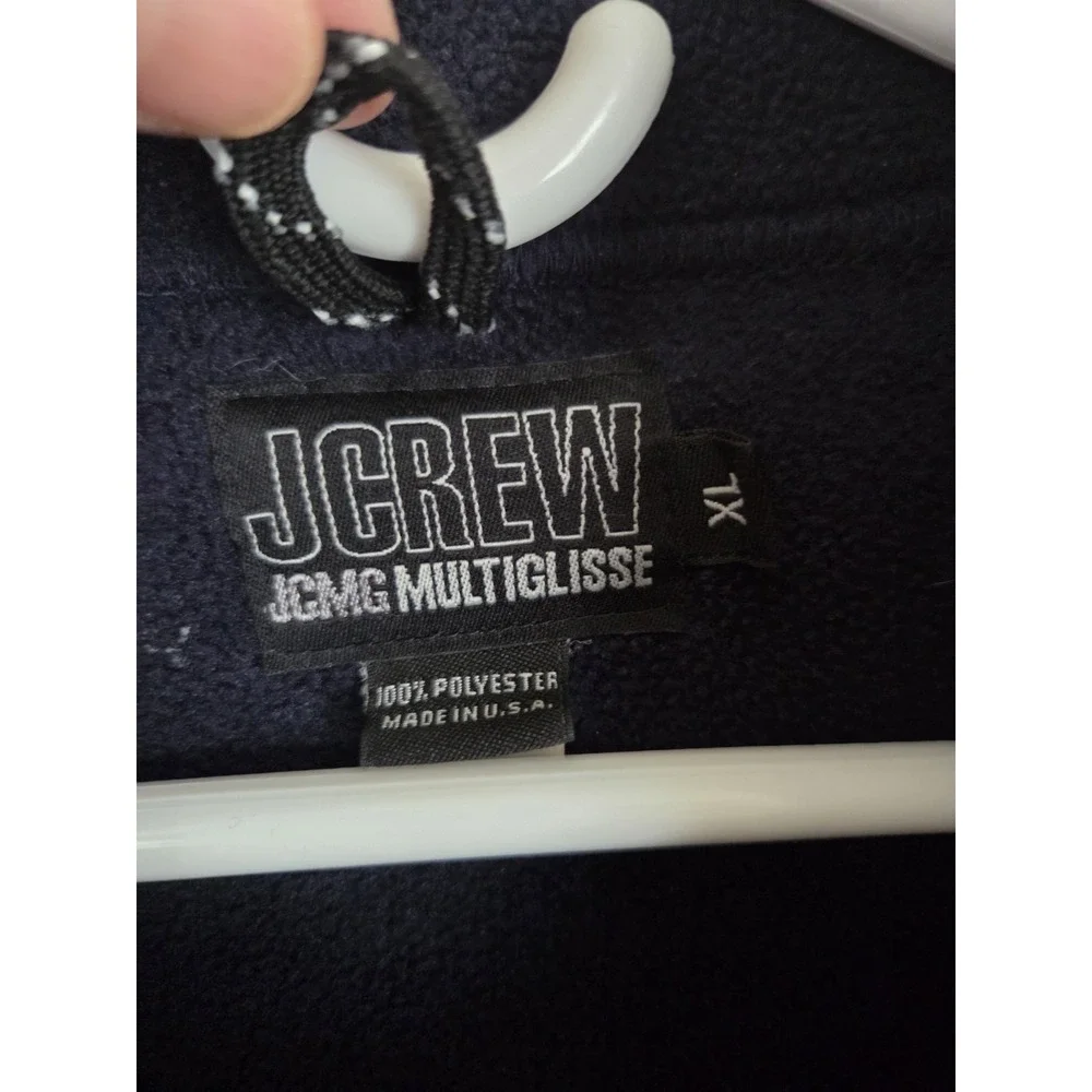 Vtg J Crew Jcmg Fleece Jacket Men's Xl Multiglisse Navy‎